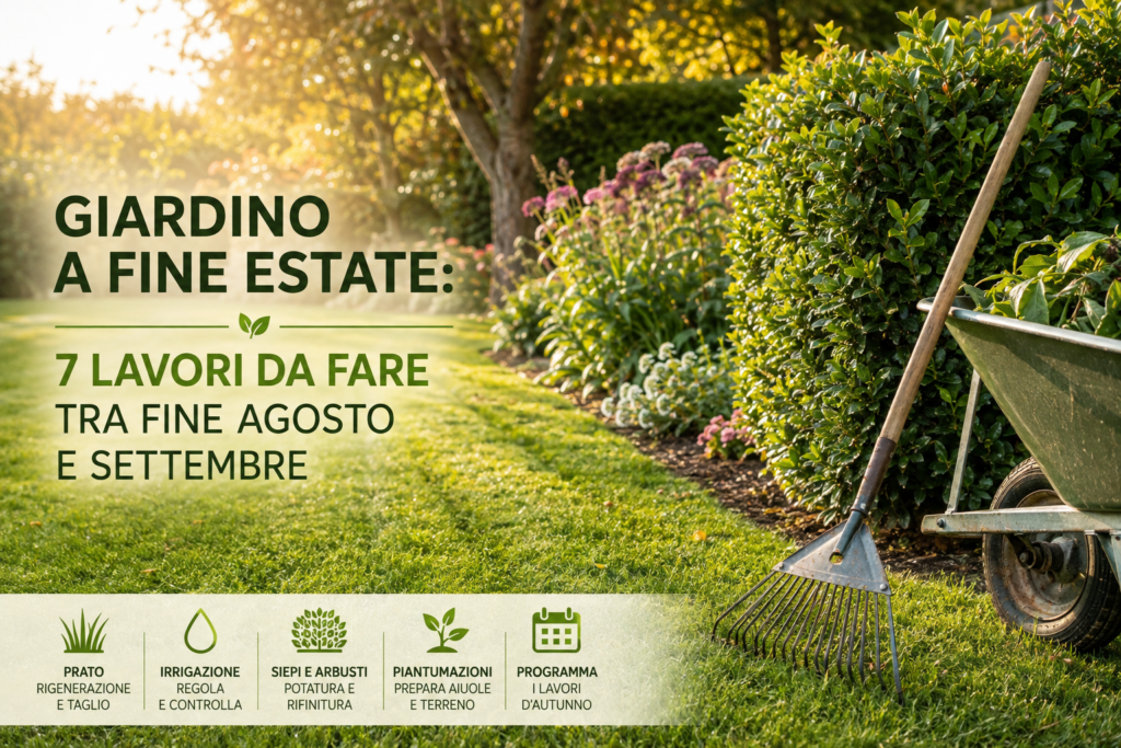 Giardino a fine estate: 7 lavori da fare tra agosto e settembre | Lodesani Giardinaggio